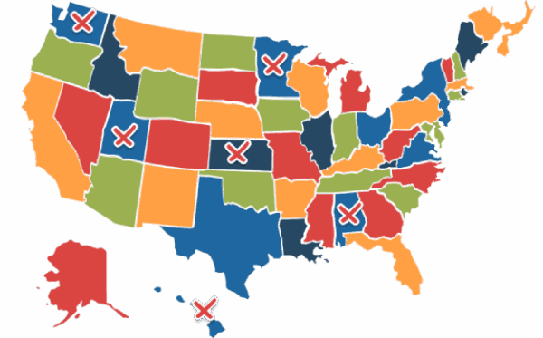 USA New Map