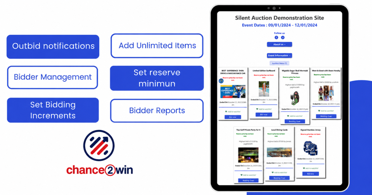 Online Silent Auction
